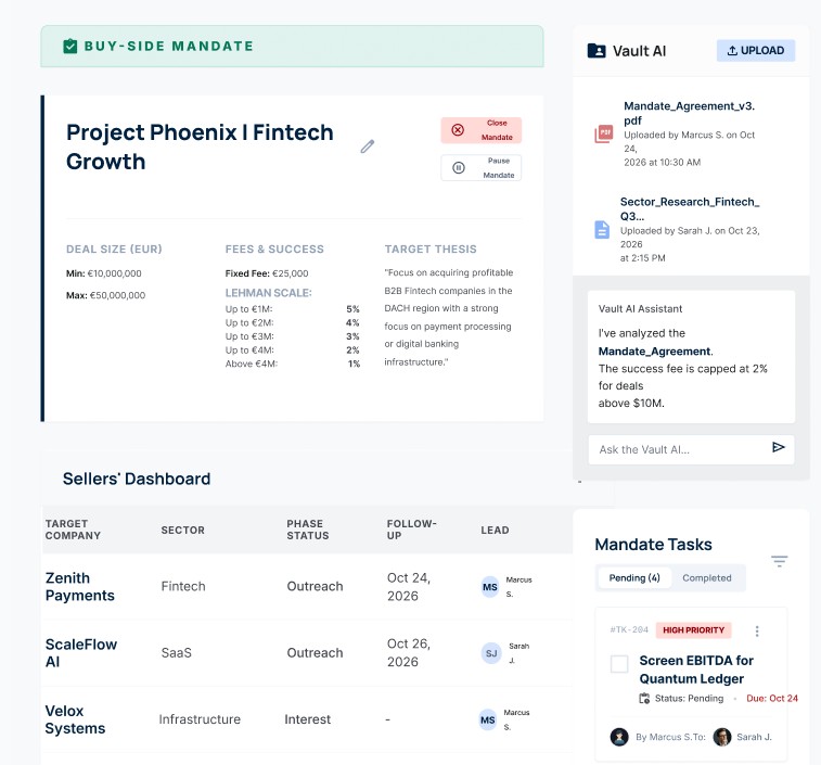 Vista principal DealConverter.ai